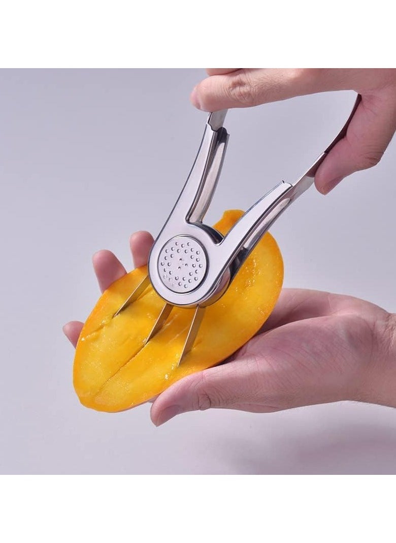 Stainless Steel Mango Cutter - Extra Large Fruit Core Remover for Kitchen Use