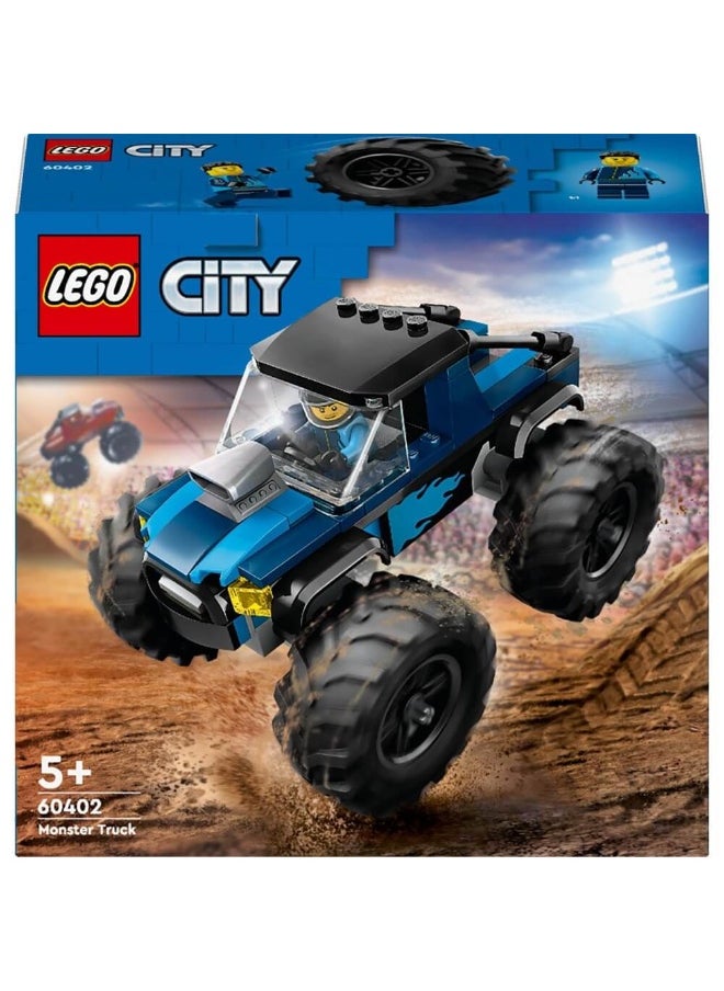 City Blue Monster Truck Off-Road 60402 Building Toy Set (148 Pieces)