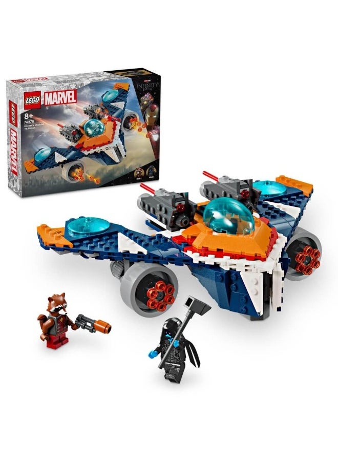 Marvel Rocket’S Warbird Vs. Ronan Kit 76278 Building Toy Set (290 Pieces)