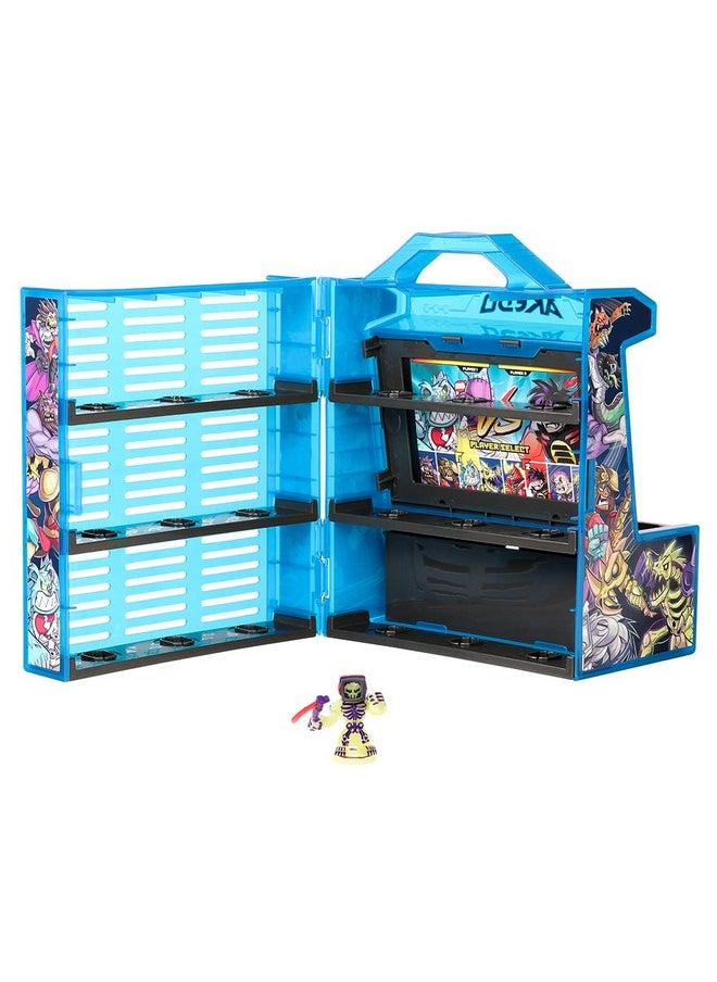 - Ultimate Arcade Warriors Collector Case Mini Battling Action Figures Ready, Fight, Split Strike,Multicolor,14241, For Ages 6+