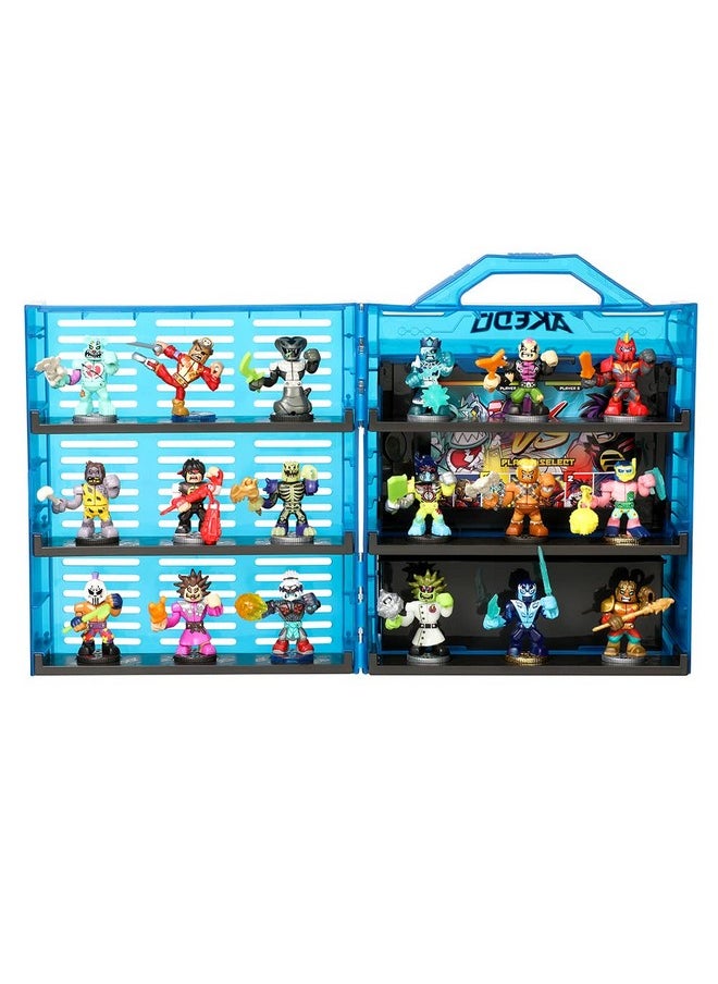 - Ultimate Arcade Warriors Collector Case Mini Battling Action Figures Ready, Fight, Split Strike,Multicolor,14241, For Ages 6+