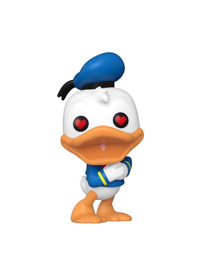 Pop Disney Donald Duck 90Th Anniversary 1938 Dapper Donald Duck With Heart Eyes Vinyl Figure