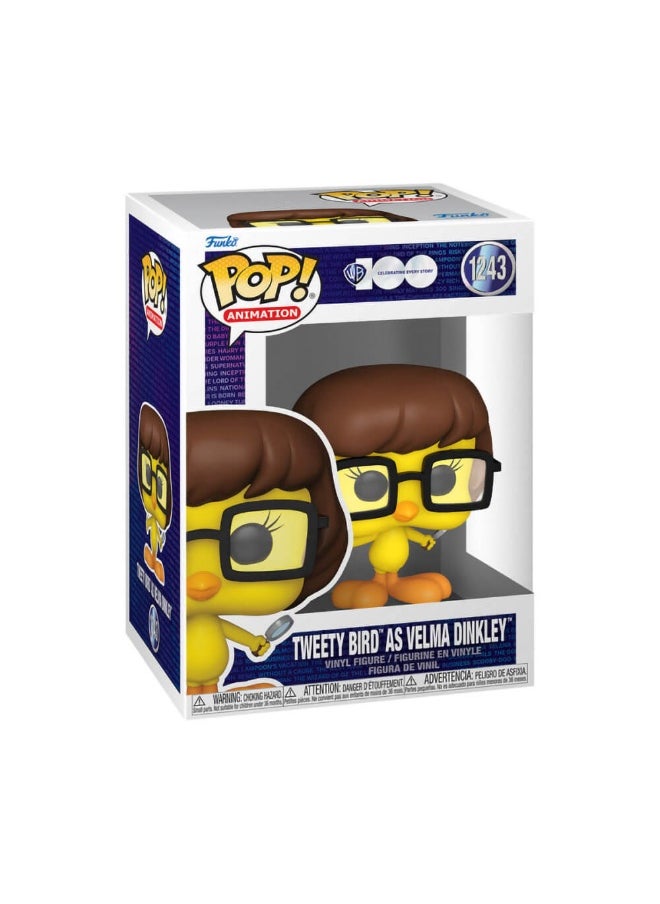 Pop Animation Warner Bros 100 Tweety Bird As Velma Dinkley Vinyl Figure