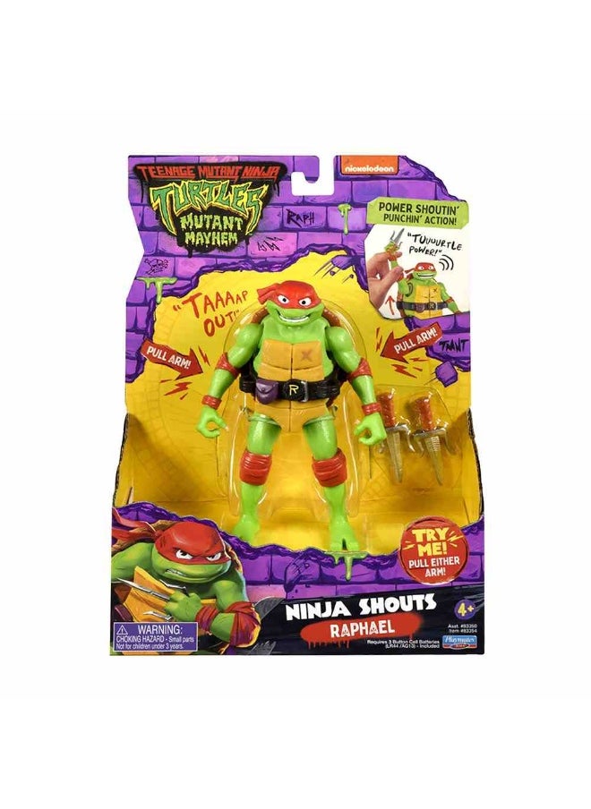 Mutant Mayhem Ninja Shouts Raphael Action Figure (13 Cm)