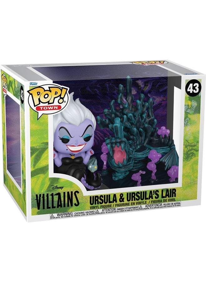 Funko POP! Town Disney Villains Ursula and Ursula's Lair Vinyl Figure (15.62 cm)