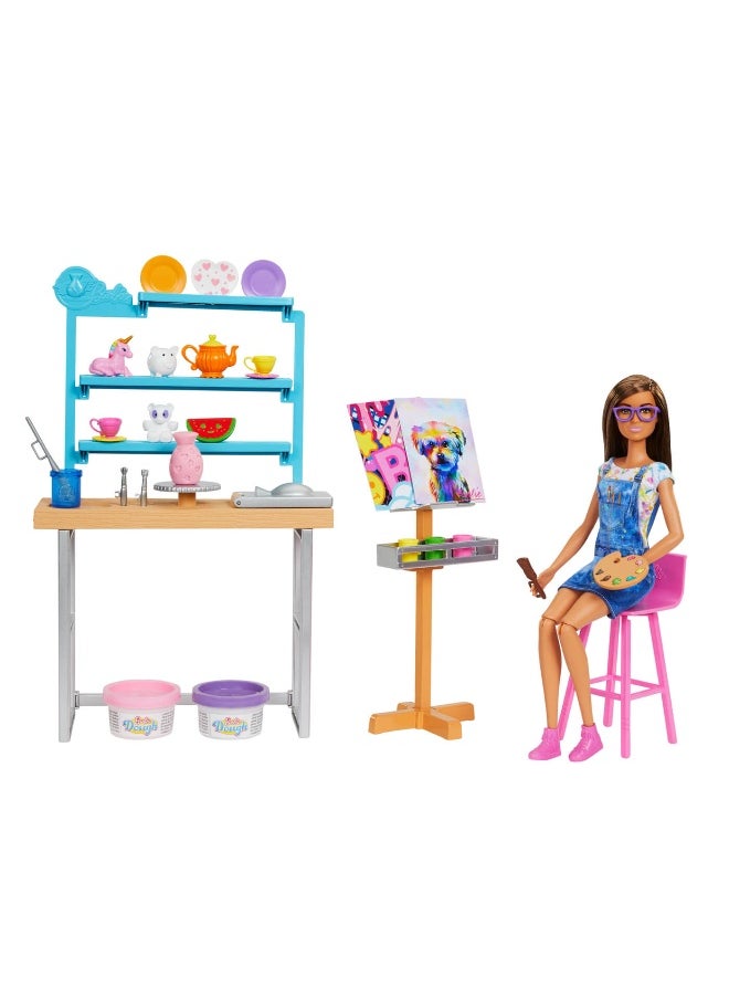 Relax & Create Art Studio Playset & Doll