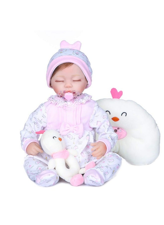 Cute Reborn Baby Dolls Clothes Girl 18 Inches Outfits Sets For 16-17-18 Inches Newborn Baby Girl Dolls