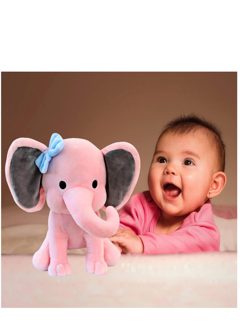 Elephant Teddy, Soft Stuffed Animal Toys Plush Elephant Gifts for Baby Shower, Perfect Kids Boys Girls Bedroom Nursery Birthday Parties Decor