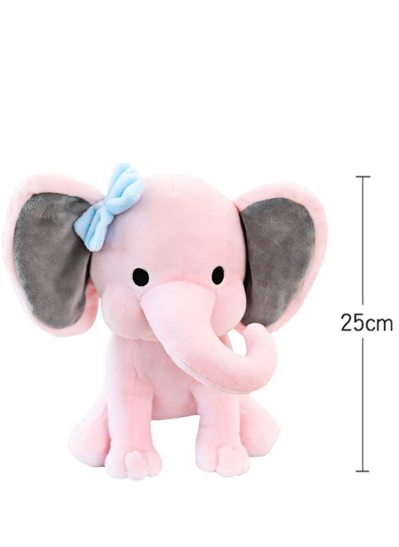 Elephant Teddy, Soft Stuffed Animal Toys Plush Elephant Gifts for Baby Shower, Perfect Kids Boys Girls Bedroom Nursery Birthday Parties Decor