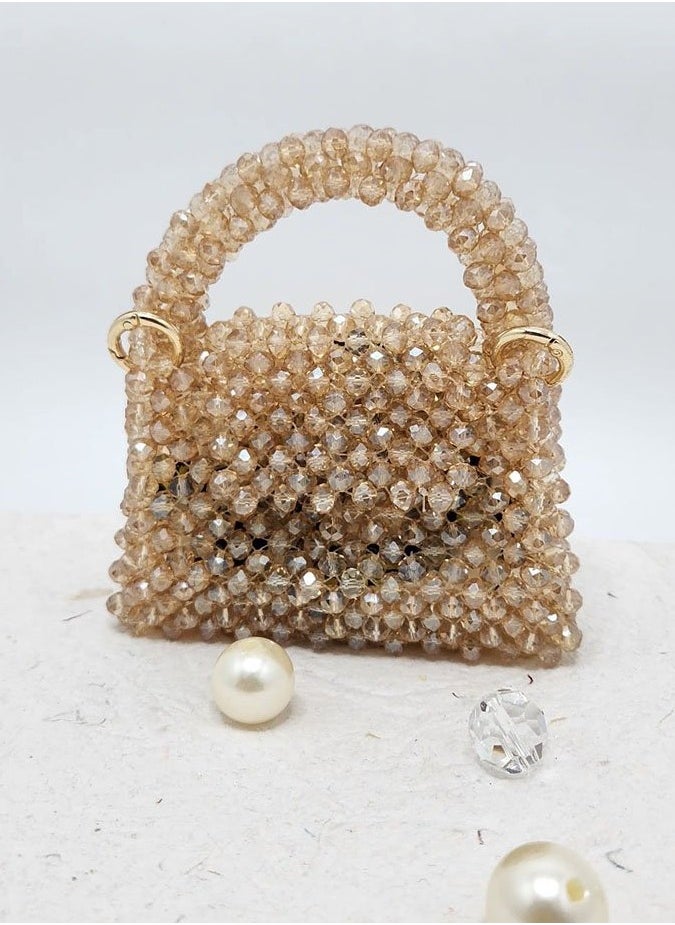 Mini Crystal Bag - Champange Gold