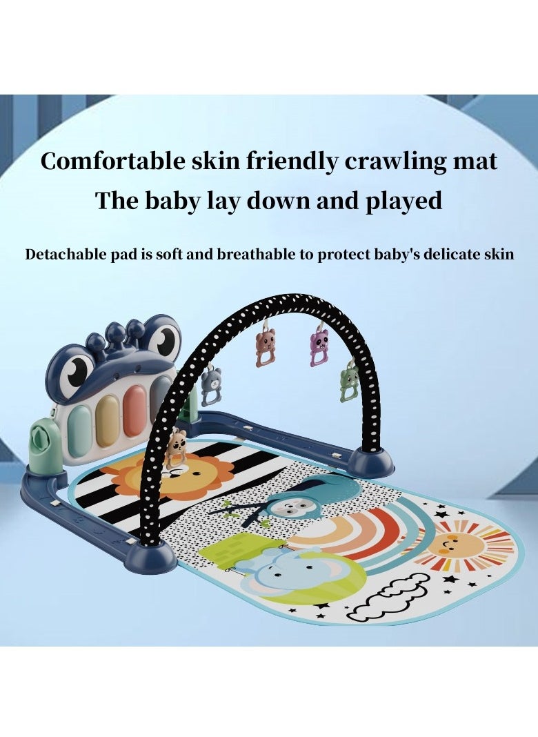 Baby Gym Play Mats Baby Toys Tummy Time Mat Toys Musical Activity Center for Newborn Infant Toys Piano Baby Play Mat Music 3-12 Months