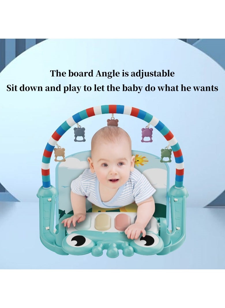 Baby Gym Play Mats Baby Toys Tummy Time Mat Toys Musical Activity Center for Newborn Infant Toys Piano Baby Play Mat Music 3-12 Months