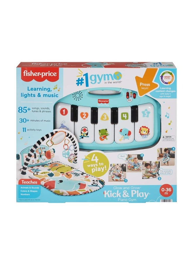 Fisher-Price Glow & Grow Kick & Play Piano Gym Baby Playmat