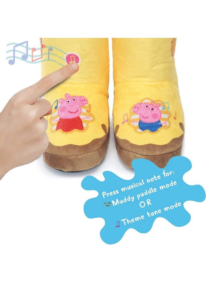 Peppa Pig Toys Muddy Puddle Boots With Sounds | Interactive Wearable Yellow Toy Wellies With Sound And Music Activated As You Walk Or Run