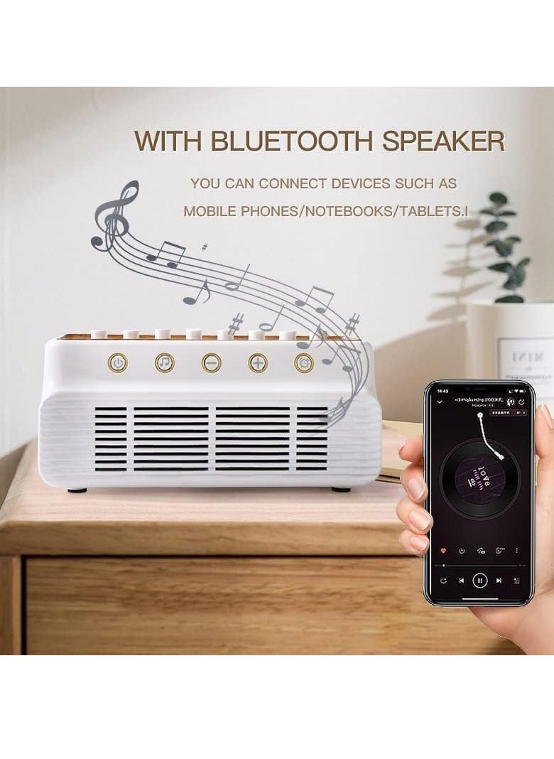 Sleep Sound Machine with Bluetooth Speaker, White Noise Sound Machine, with Rechargeable Battery Headphone Jack, DIY 255+ Mixer for Adults