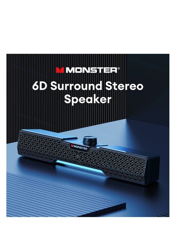 Monster G02MK Ⅱ Bluetooth Speaker Stereo Sound Black