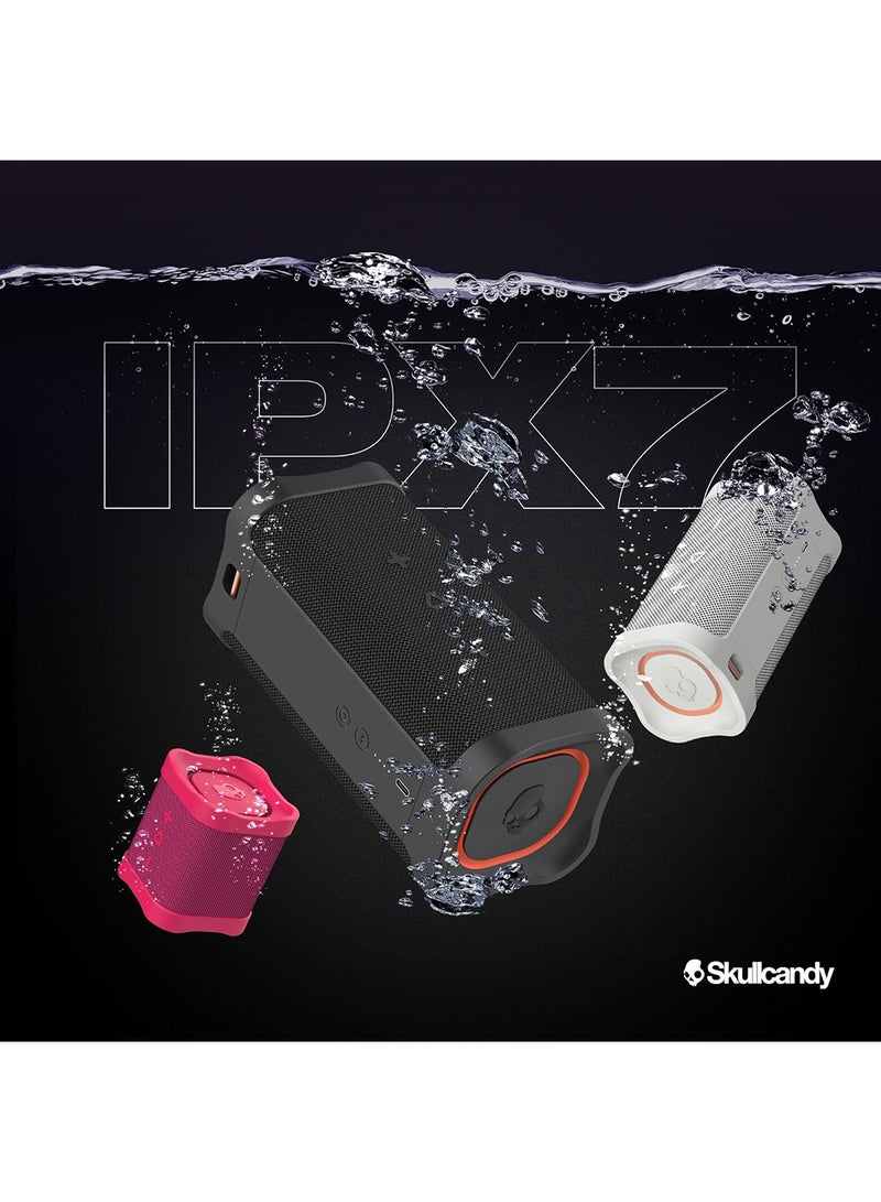 Terrain XL Wireless Bluetooth Speaker - IPX7 Waterproof Portable Speaker, 18 Hour Battery, Nylon Wrist Wrap, True Wireless Stereo Black