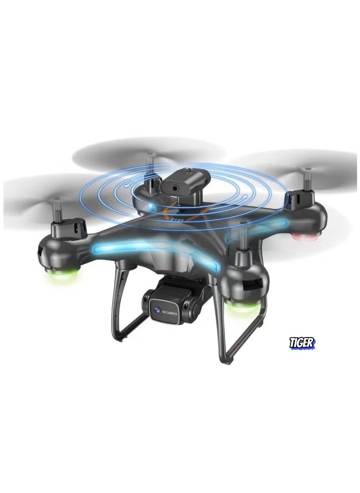 F192 Drone with HD Camera – 90° Remote ESC Camera, Multifunctional Mini Drone with Optical Flow Positioning, Handless Mode, Altitude Mode, 360° Flip, WiFi, One Key Return, Obstacle Avoidance, LED Lights