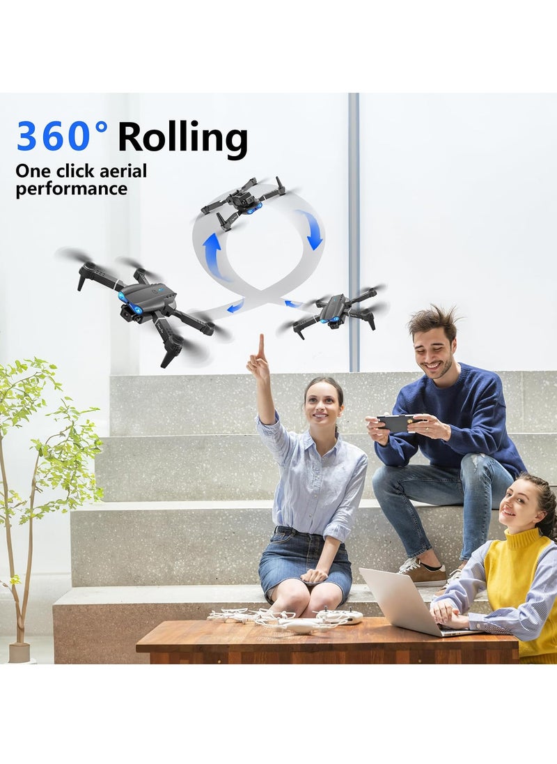 E99 Drone with Camera, Foldable RC Quadcopter Drone, Remote Control Drone Toys for Beginners, Men’s Gifts, Indoor and Outdoor Affordable UAV, Christmas, Halloween, Thanksgiving Gift