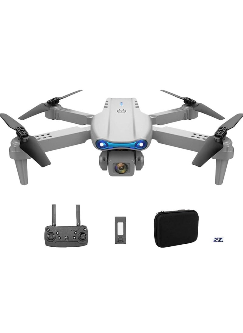 E99 PRO Drone with 4K HD Dual Camera, Obstacle Avoidance, Foldable Design, Height Keep, Mini Drone (Gray, Orange, Black)