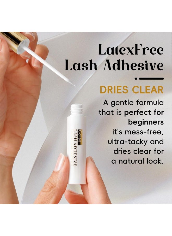 Lash Glue Cluster False Eyelashes Gule Strip Lash Glue For Diy Lash Extensions Super Strong Hold Eyelash Adhesive Waterproof Long Lasting For Lash Cluster Fast Drying Clear Eye Lash Glue