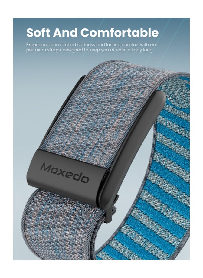 Moxedo Fit-Weave Nylon Braided Band - Diamond Blue