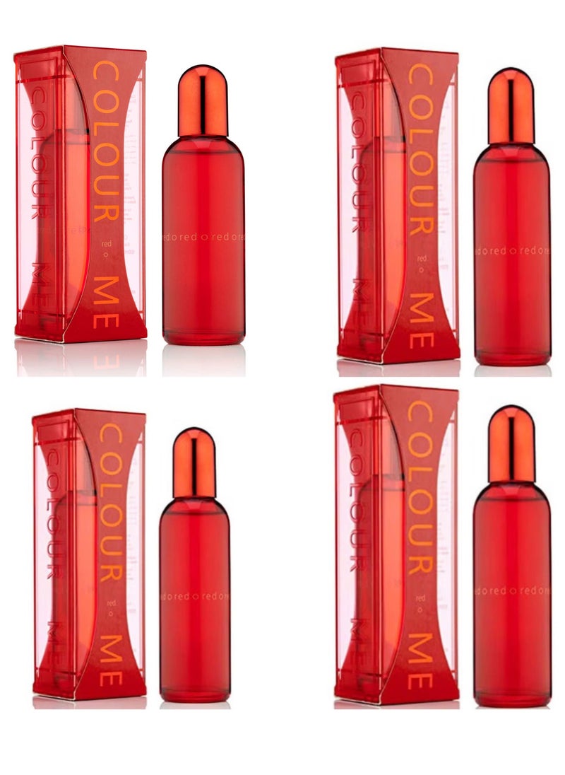 4pcs fragrance Combo Colour Me Red 400ml