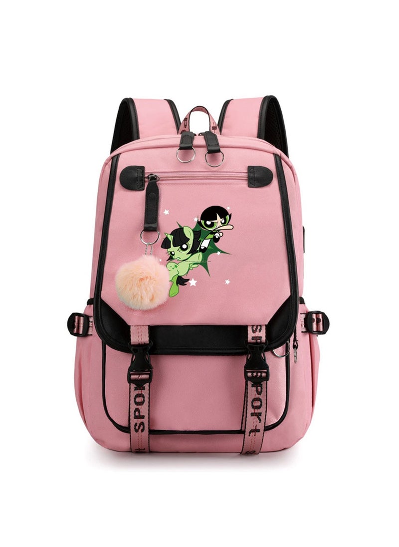 Student creative pattern backpack three-piece set 3D butterfly series men's and women's large-capacity computer backpack combination,21- Three-piece set - 4 - 85