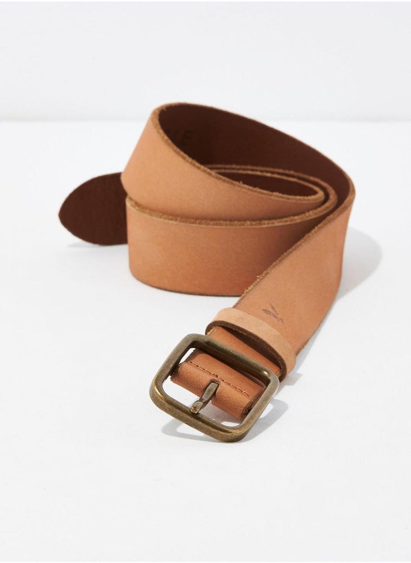 Raw Edge Leather Belt