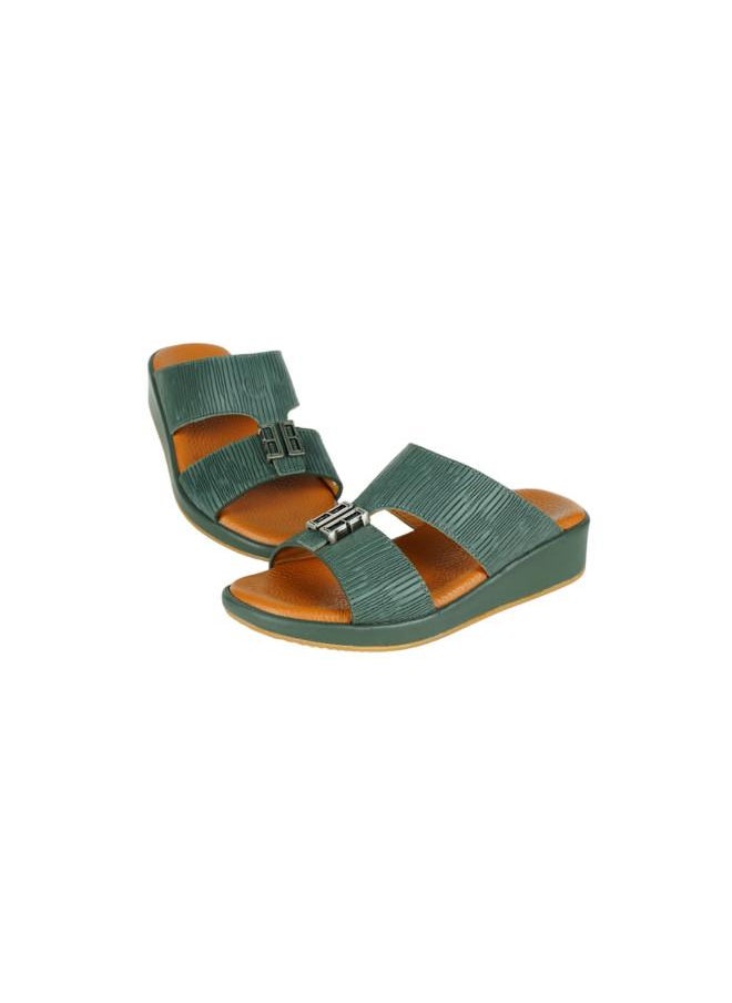 008-3674 Barjeel Uno Boys Arabic Sandals MSA139 B Green 26