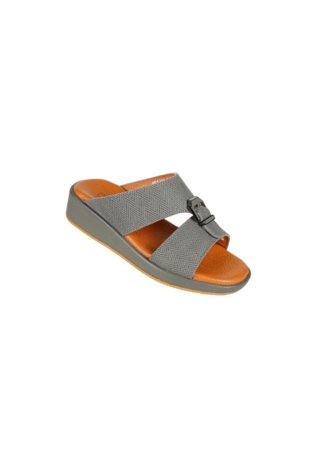 008-3676 Barjeel Uno Boys Arabic Sandals MSA124 B Schist