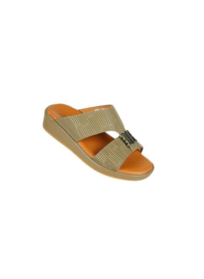 008-3673 Barjeel Uno Boys Arabic Sandals MSA139 B Olive 26