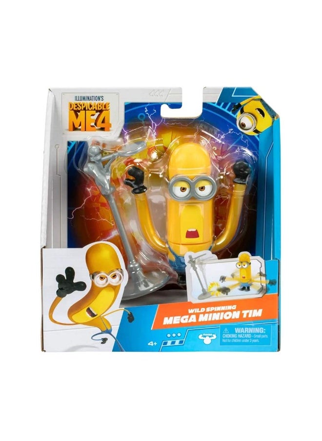 Despicable Me 4 Mega Minion Wild Spinning Tim Figure (10 cm)