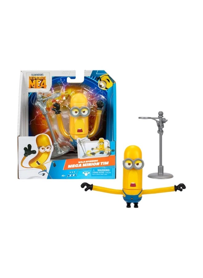 Despicable Me 4 Mega Minion Wild Spinning Tim Figure (10 cm)