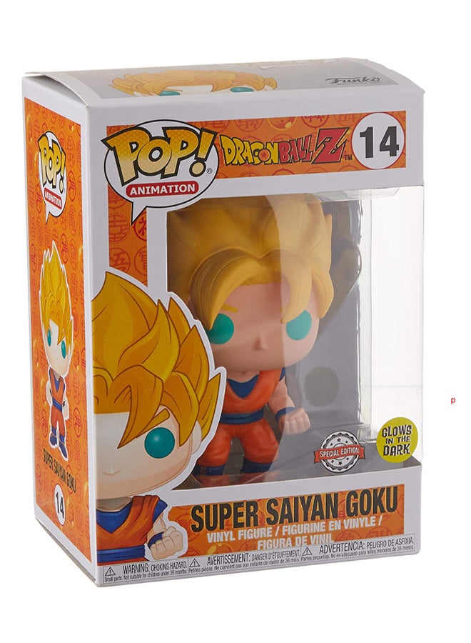 Glow In The Dark Super Saiyan Goku Action Figure 3.75inch