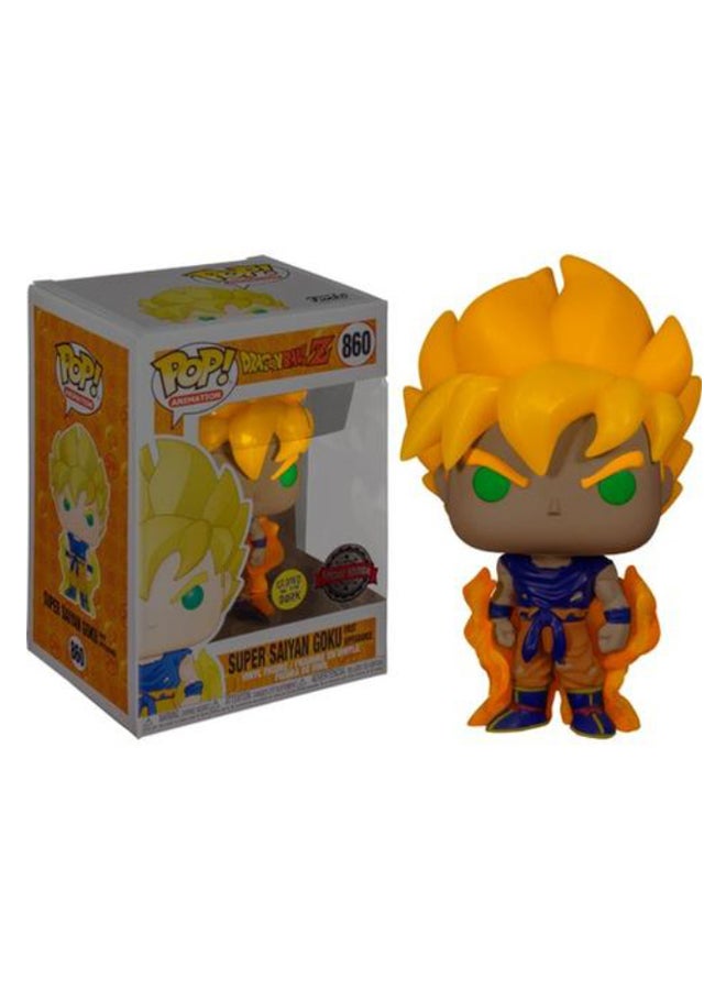 Glow In The Dark Super Saiyan Goku Action Figure 3.75inch