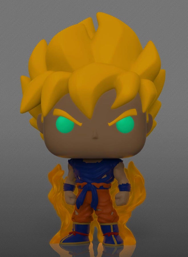 Glow In The Dark Super Saiyan Goku Action Figure 3.75inch