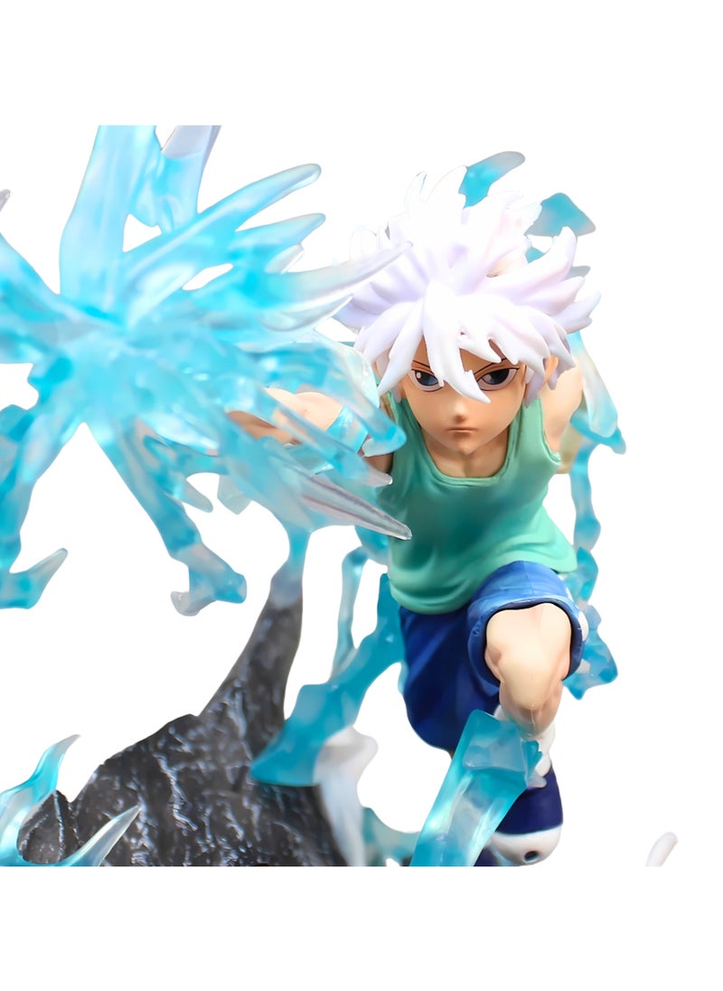 Killua Zoldyck PVC Action Figure - High Quality Hunter x Hunter Collectible Statue - Premium PVC Killua Figure - Limited Edition Hunter x Hunter Figure for Fans & Collectors