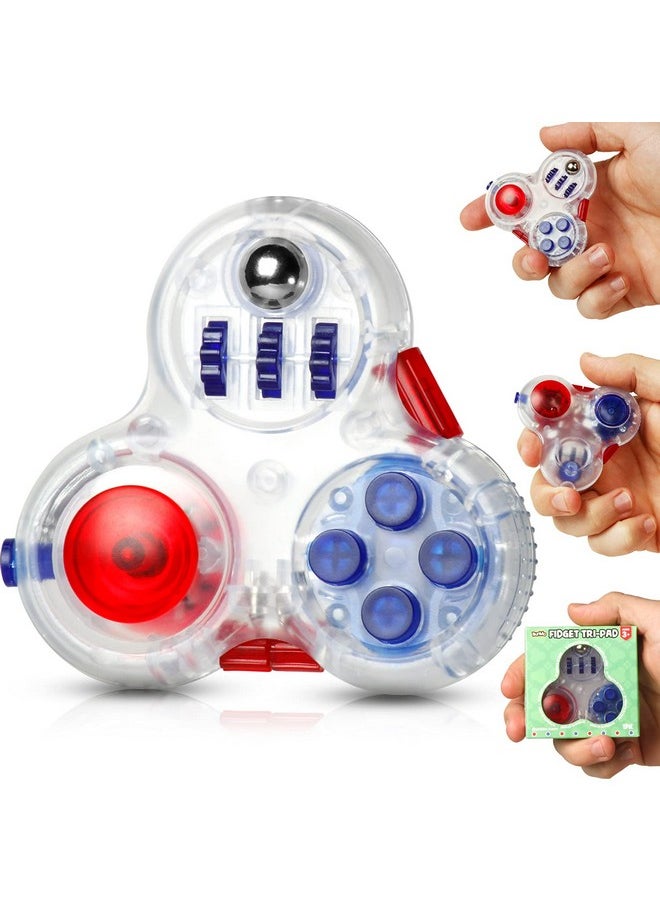 Fidget Pad - 10 Features In 1 Fidget Toys For Adults And Kids - Cool Gadgets - Addictive Fidget Toy For Boys & Girls - Great Teen Gift