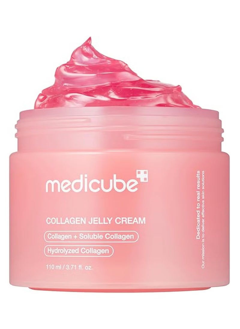 Medicube Collagen Jelly Cream- Niacinamide & Freeze-Dried Hydrolyzed Collagen - Boosts skin's barrier hydration and gives 24h Glow & Lifted Look - No artificial color, Korean skincare (3.71 fl.oz.)