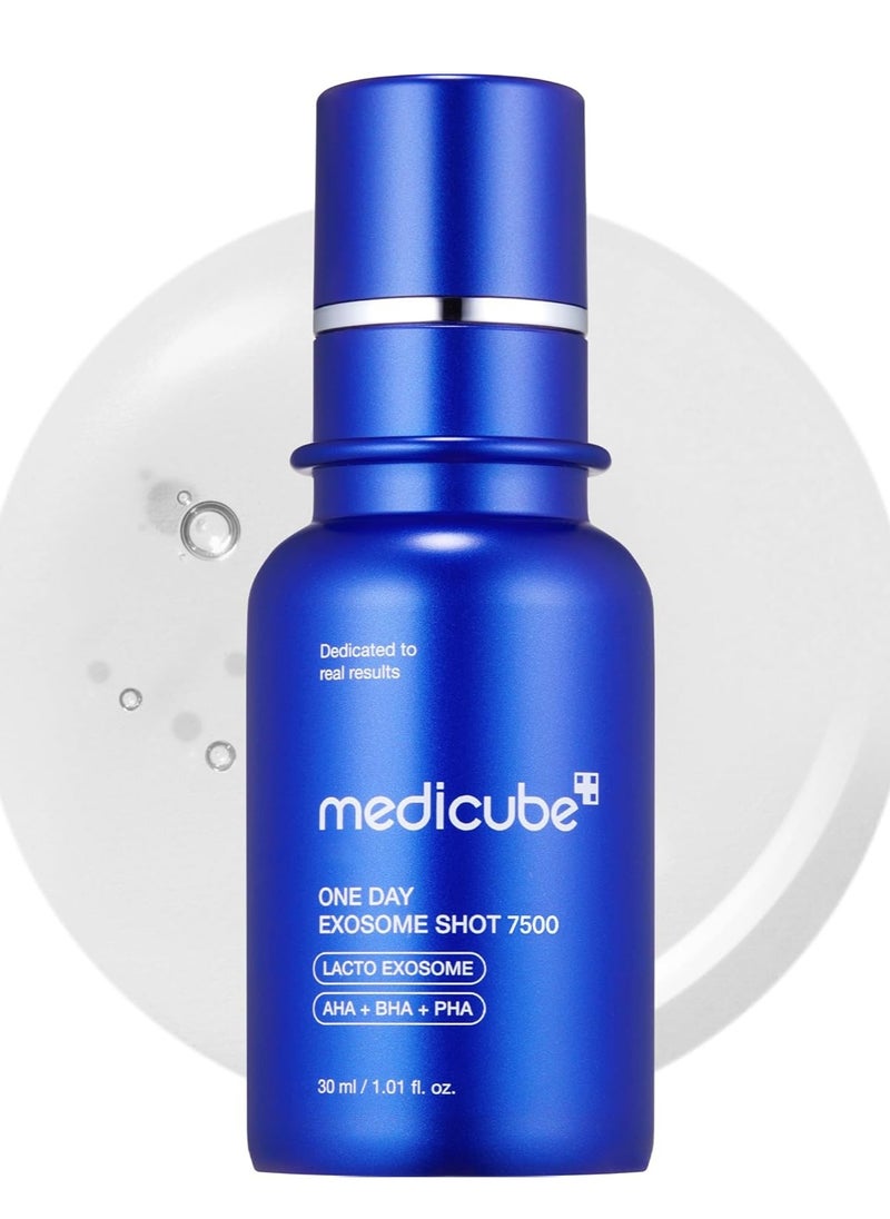 Medicube Zero Exosome Shot 2,000 PPM Spicule Facial Serum | Liquid Skin Booster Serum | Exosome, AHA+BHA+PHA | Pore Minimizer, Dead Skin Cells Improvement | Korean Skin Care 1.01 fl.oz