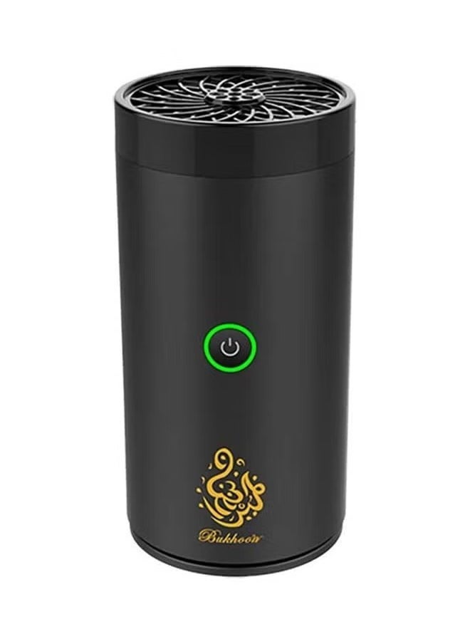 Car USB Type-C Rechargeable Incense Burner, Portable Aromatic Diffuser, 16.4x9.6x9.4 cm, Black