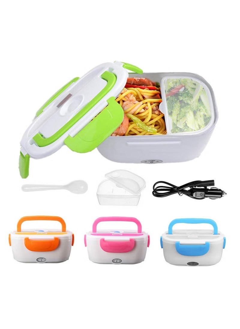 2-in-1 Electric Lunch Box – Portable Food Warmer with 12V/110V Adapter