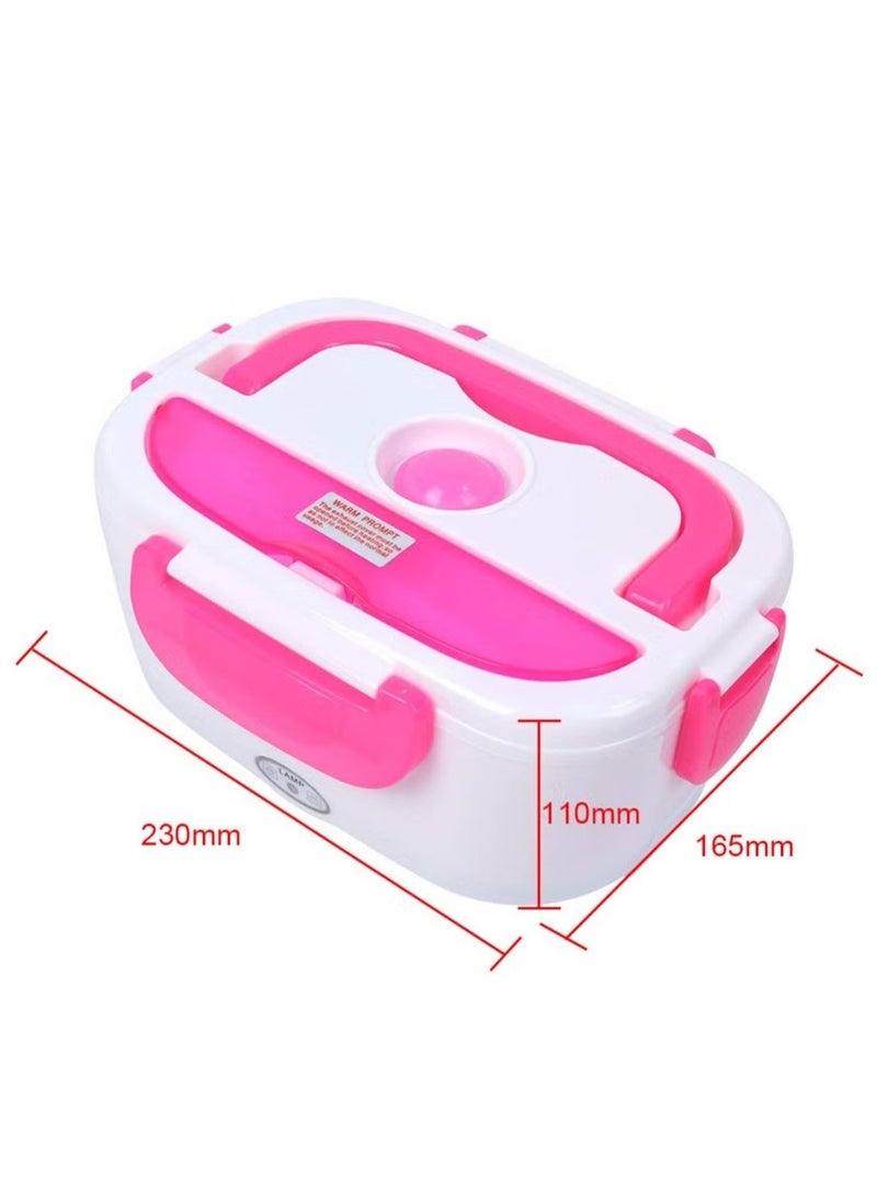 2-in-1 Electric Lunch Box – Portable Food Warmer with 12V/110V Adapter