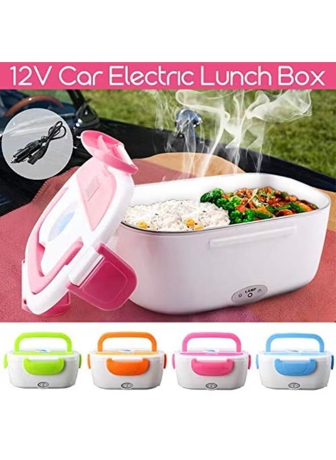 2-in-1 Electric Lunch Box – Portable Food Warmer with 12V/110V Adapter