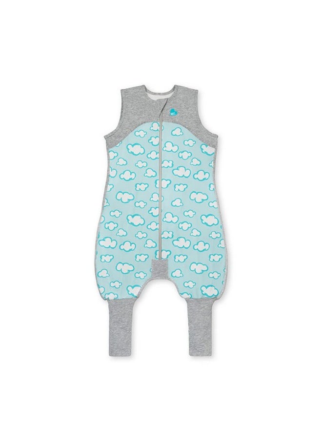 Lite Organic Baby Sleep Suit (12-24 Mo), Super Soft Temp Regulating Sleeping Suit, 0.2Tog Lightweight Wearable Blanket, Turquoise