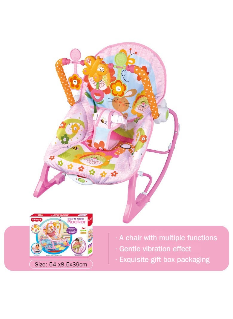 3-in-1 Vibrating And Hanging Toys Baby Bouncer Seat  Infant to With Music Toddler Rocker 0-30 Months