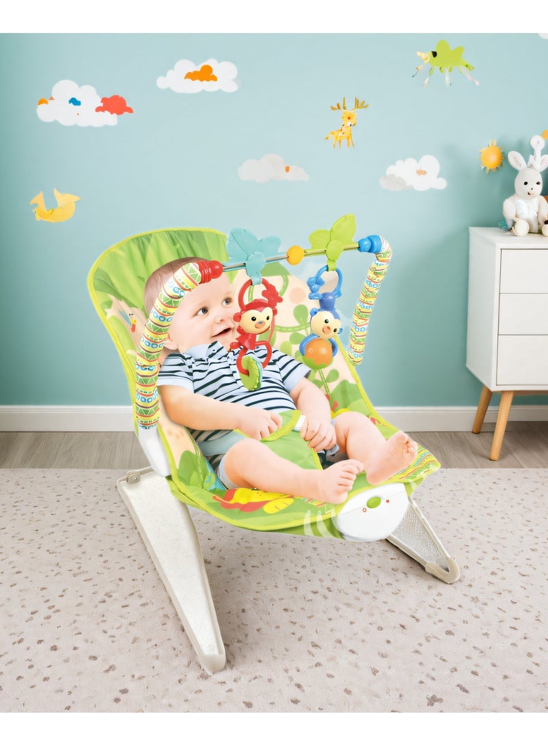 Multifunctional Vibrating And Hanging Toys Baby Bouncer Seat  Infant to Toddler Rocker 0-30 Months