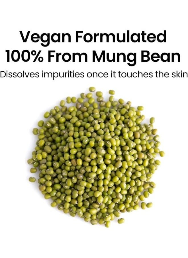 Mung Bean Cleansing Oil 200ml, EVE VEGAN Certified, Natural deep cleansing oil for Sensitive & Dry skin, Korean Cleansing Oil