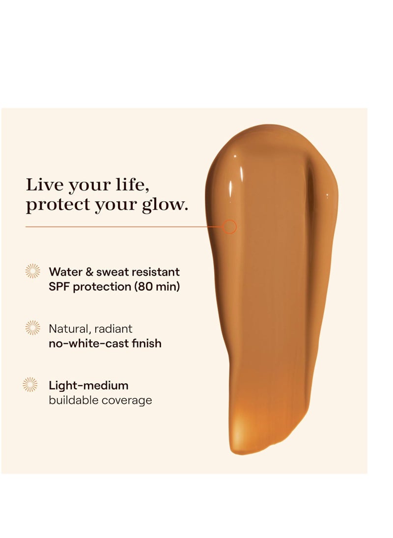 Live Tinted Hueguard Skin Tint SPF 50 - Tinted Mineral Sunscreen with Light-Medium Buildable Coverage With a Hydrating and Radiant Finish - Water and Sweat Resistant, 1.35 fl oz - Shade 06